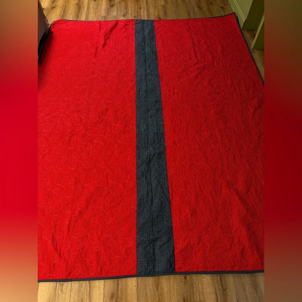 Handmade patchwork quilt - Picture 4 of 6